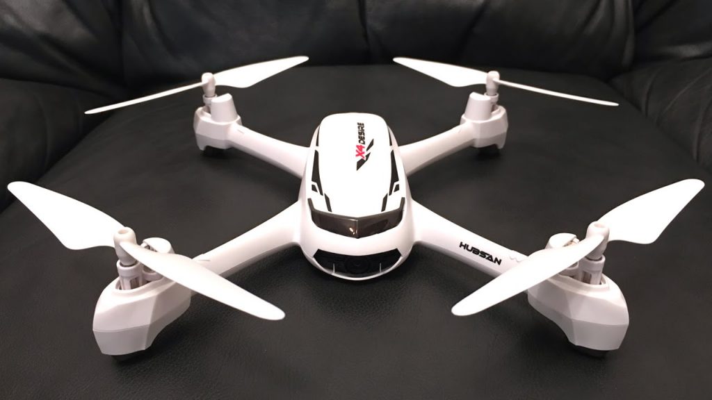 Hubsan Drone lying on couch