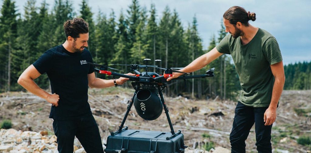 Planting trees via drone.