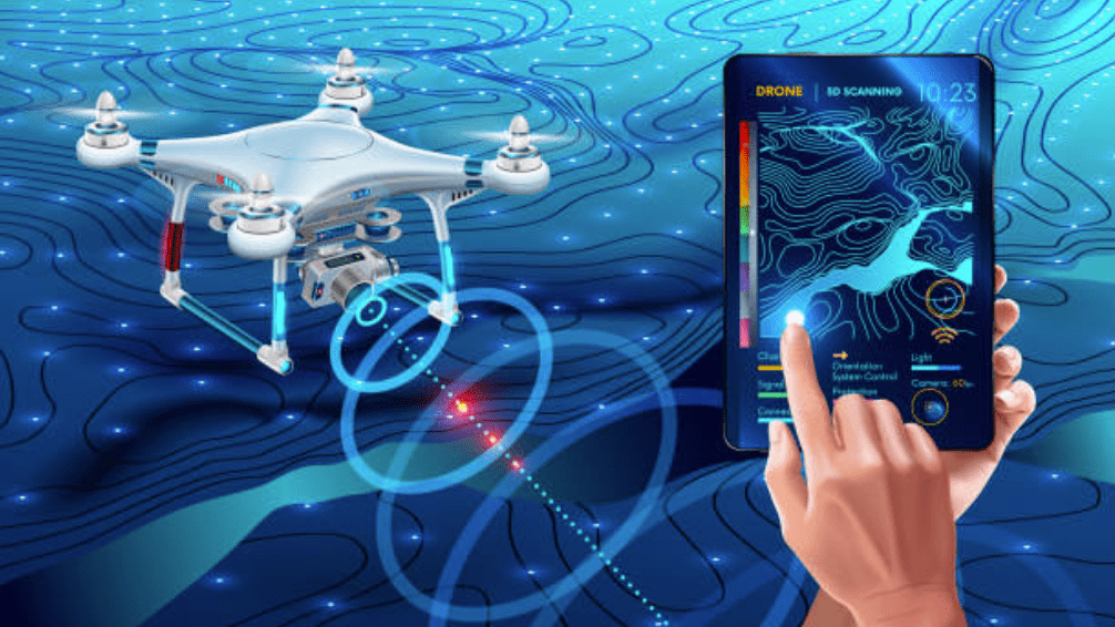 Drones and AI work together.