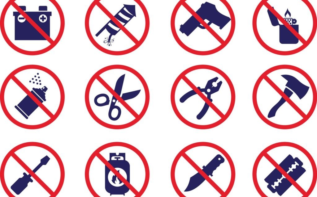 Things you cannot carry on plane
