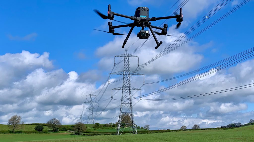 Power line Inspections done via drone
