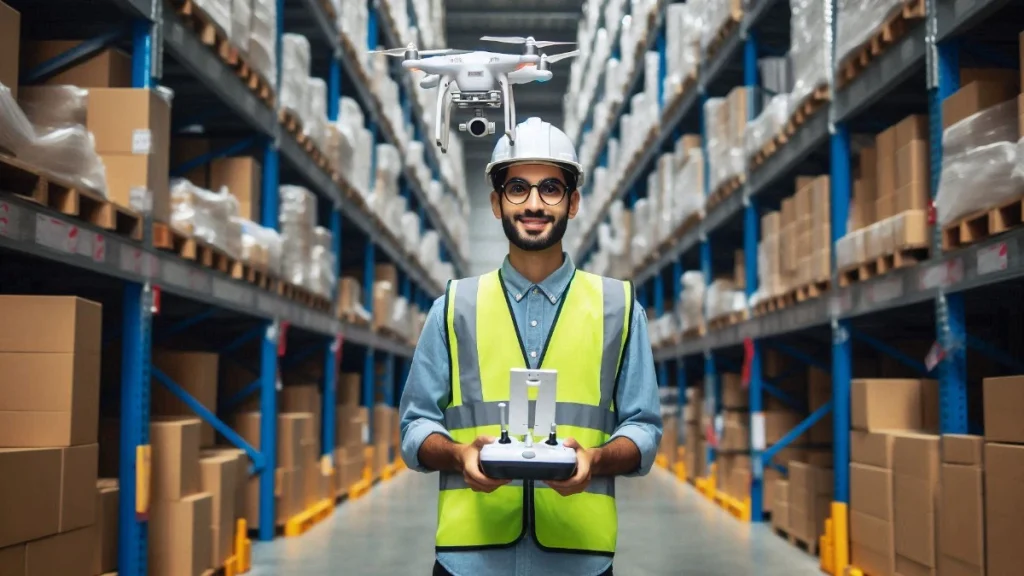AI-Powered Drones in the warehouse
